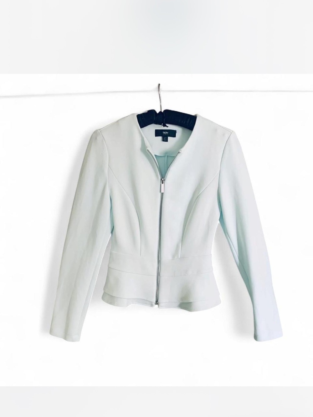 Mossimo Supply Co. Pale Mint Zip-Front Women's Blazer